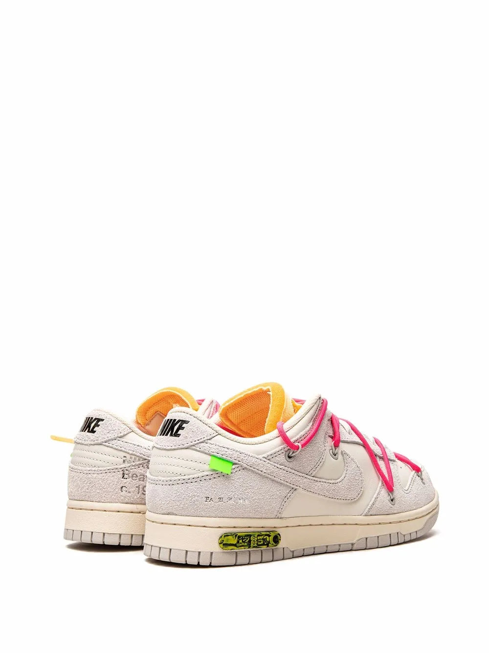 Exclusive Nike X Off-White Nike Dunk Low Lot 17 Sneakers — Same as shown — Size US M 6.5 - US W 8 — Back View