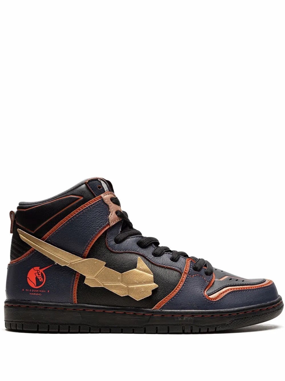 Exclusive Nike X Gundam Sb Dunk High Pro Qs Banshee Sneakers — Same as shown — Size US M 3.5 - US W 5 — Front View