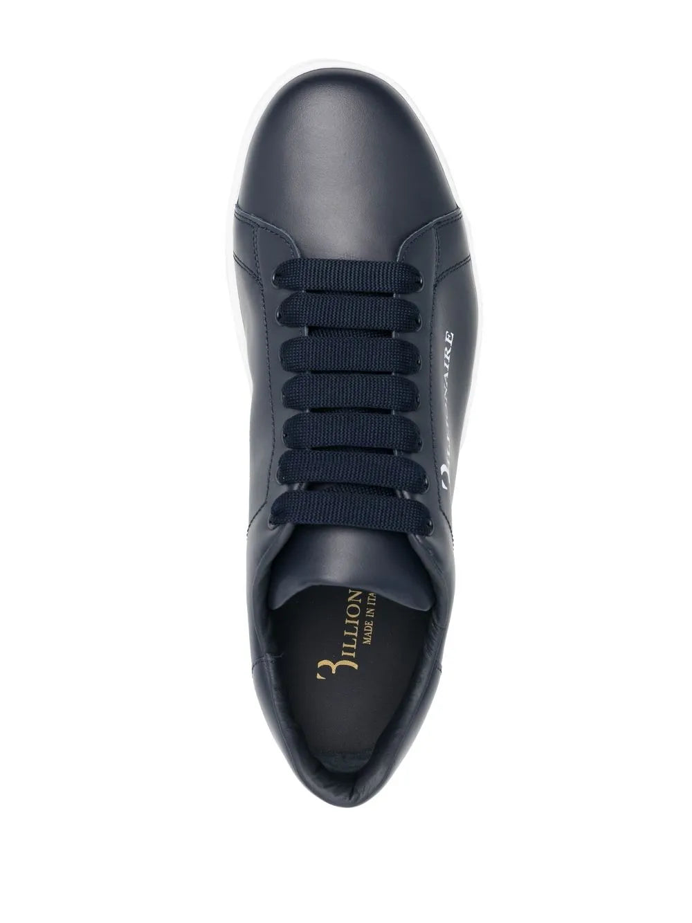 Exclusive Billionaire Calf-Leather Low-Top Sneakers — Same as shown — Size US M 6 - US W 7.5 — Back View