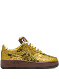 Exclusive Nike X Louis Vuitton Air Force 1 Low Virgil Abloh - Metallic Gold Sneakers — Same as shown — Size US M 3.5 - US W 5 — Front View