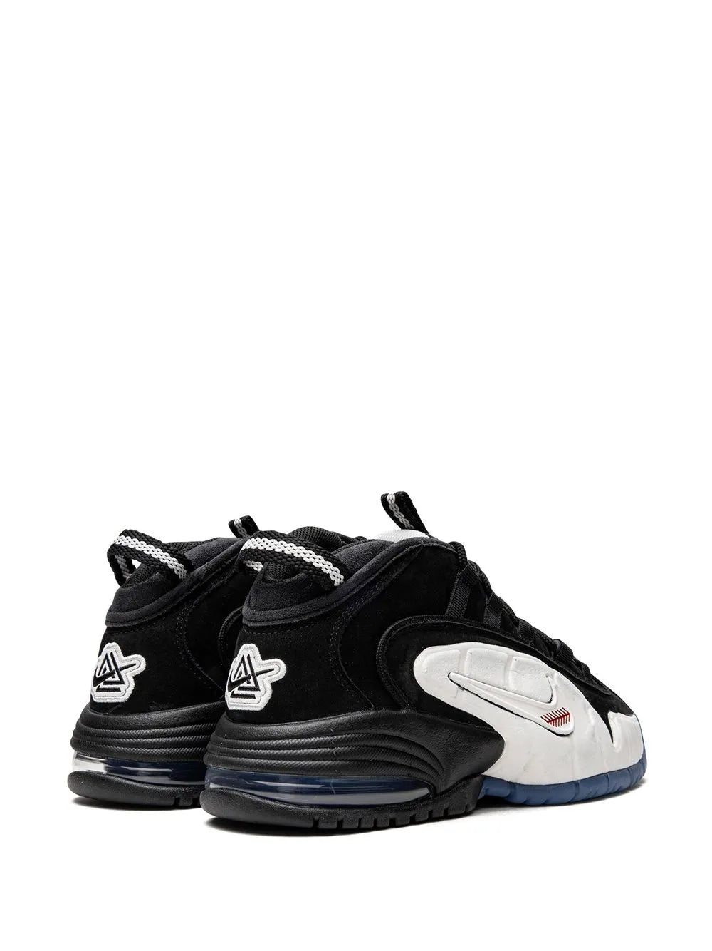 Exclusive Nike X Social Status Air Max Penny 1 Recess Black Sneakers — Black/White — Size US M 6 - US W 7.5 — Back View