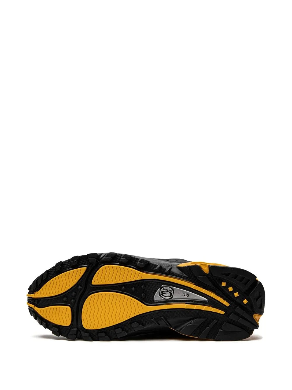 Exclusive Nike X Nocta Hot Step Air Terra Black University Gold Sneakers — Black/Yellow — Size US M 3.5 - US W 5 — Top View