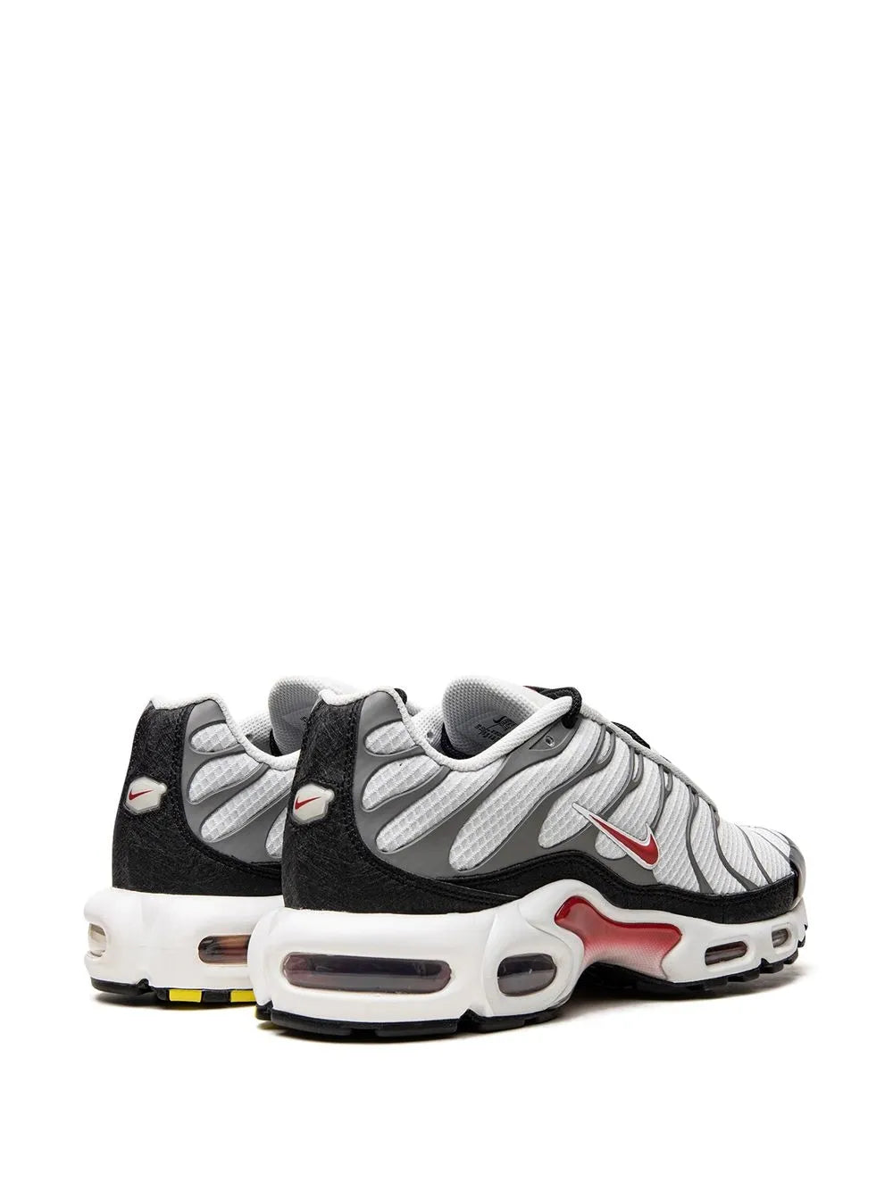 Exclusive Air Max Plus Photon Dust/Varsity Red Sneakers — Same as shown — Size US M 8.5 - US W 10 — Back View