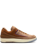 Exclusive Air Jordan 2 Low Two 18 Sneakers — Brown/Multicolour — Size US M 4.5 - US W 6 — Front View