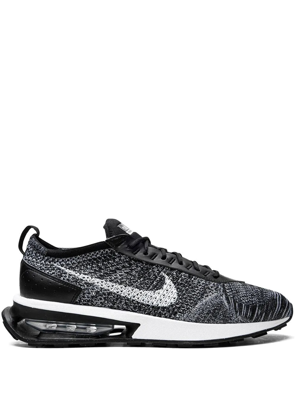 Exclusive Air Max Flyknit Racer Oreo Sneakers — Black/White — Size US M 3.5 - US W 5 — Front View