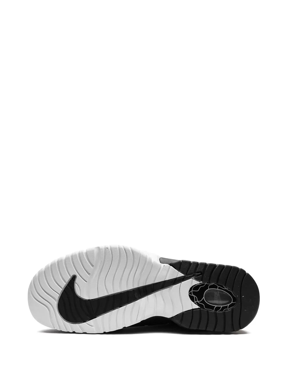 Exclusive Air Max Penny Tiger Stripes Sneakers — Black/White — Size US M 3.5 - US W 5 — Top View