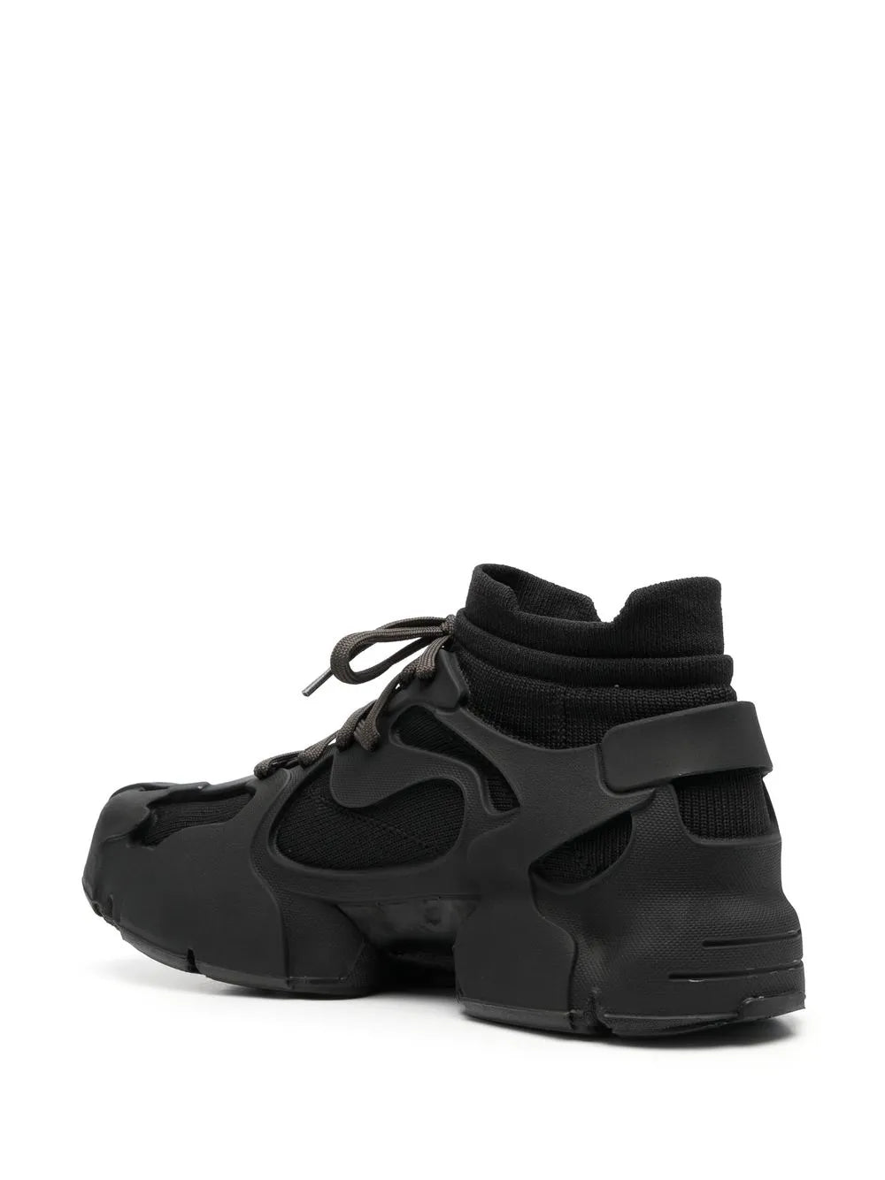 Exclusive Camperlab Tossu Chunky Sneakers — Black — Size US M 5.5 - US W 7 — Back View