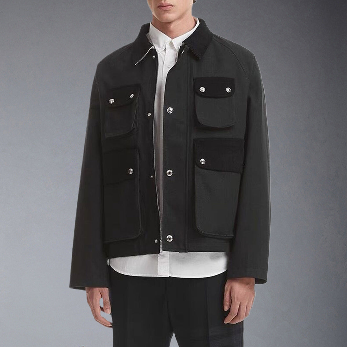 Exclusive Thom Browne 2025 Pocket Jacket — 1/M — Front View