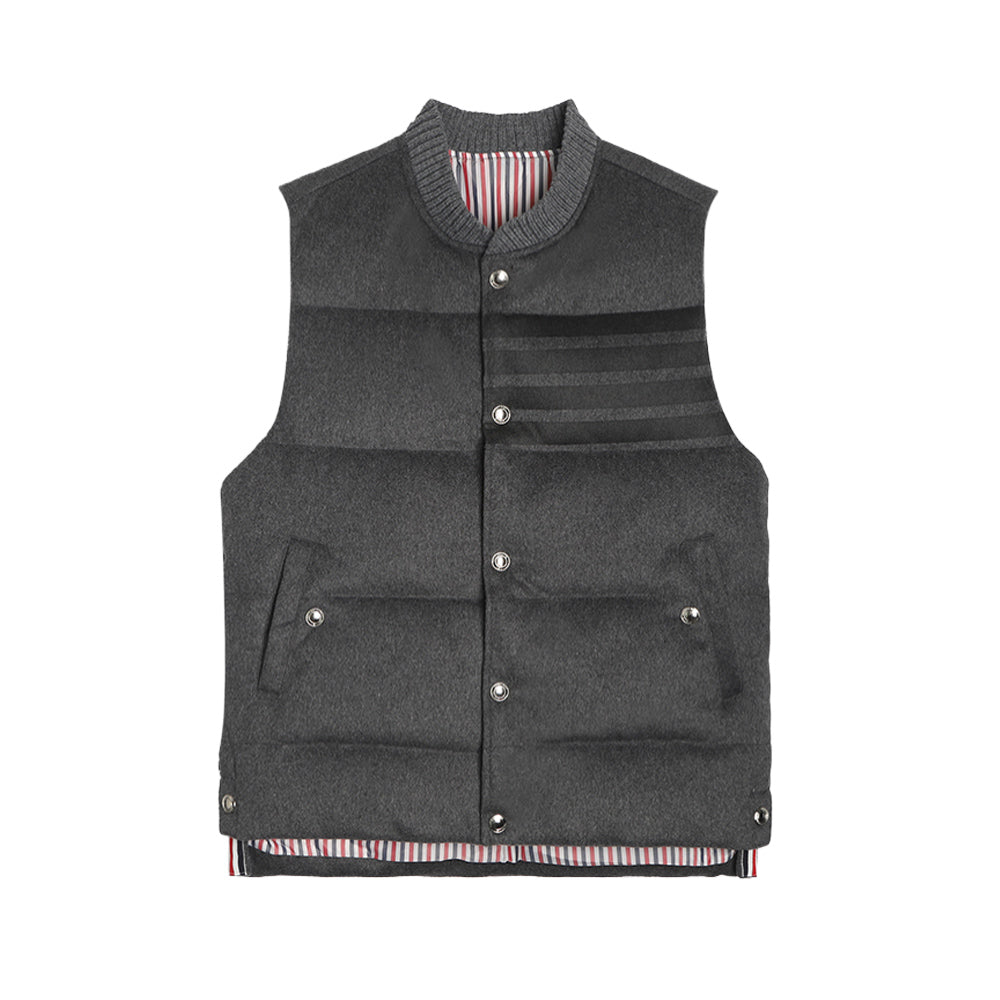 Exclusive Thom Browne 4-Bar Down vest — 1/M — Side View