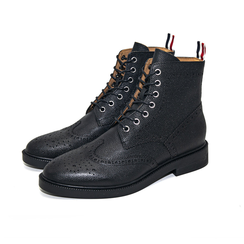 Exclusive MR.TOM High Top leather Shoe — 39 — Side View