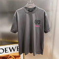 Exclusive Balenciaga BB LOGO Printed T-shirt — Black — Size S — Front View