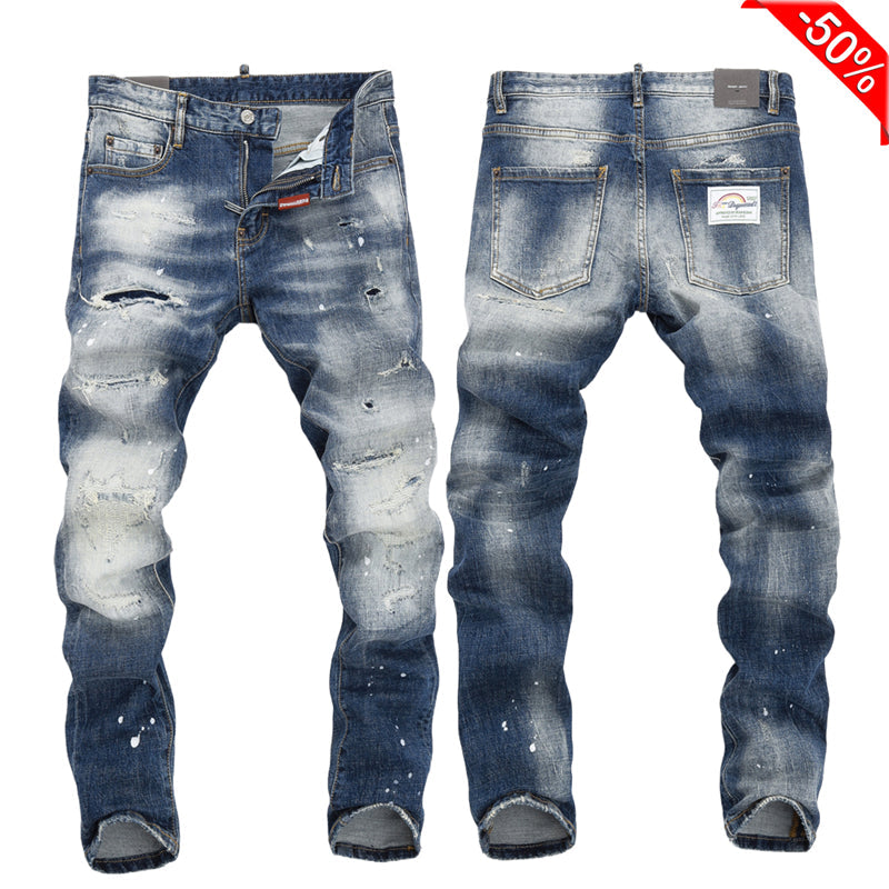 Exclusive dsquared2 New Man Hole Jeans — 28 — Front View