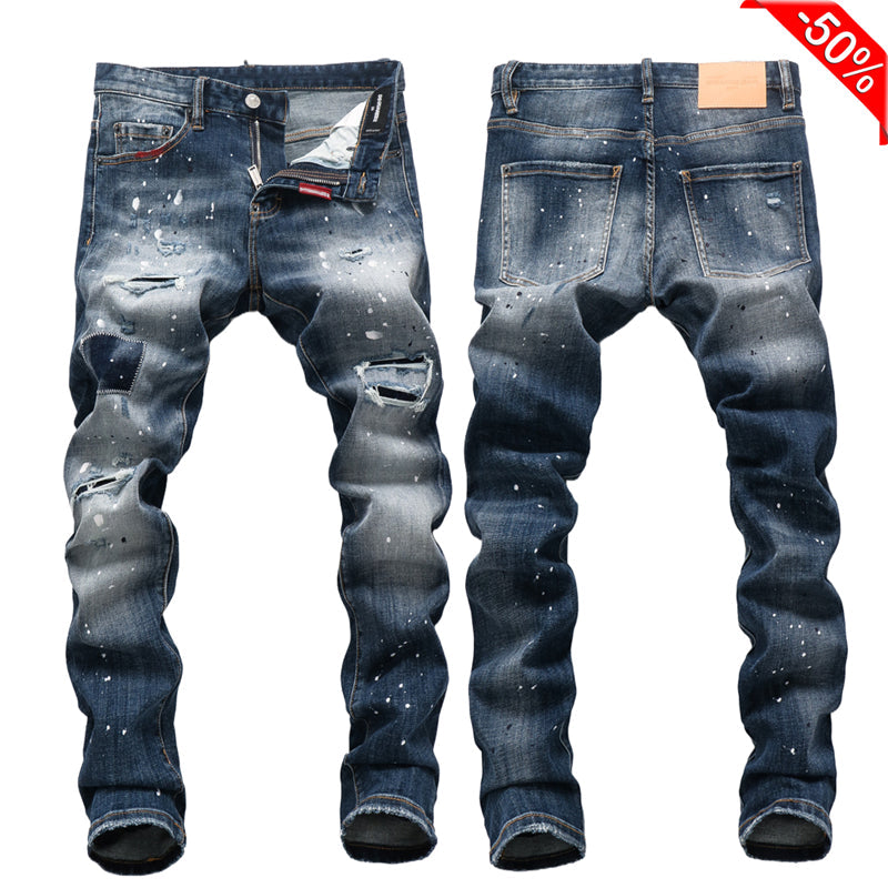 Exclusive dsquared2 New Man Hole Jeans — 28 — Front View