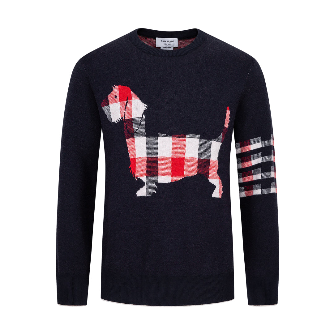 Exclusive Thom Browne Casual sweater — Gray — Size 1/M — Side View