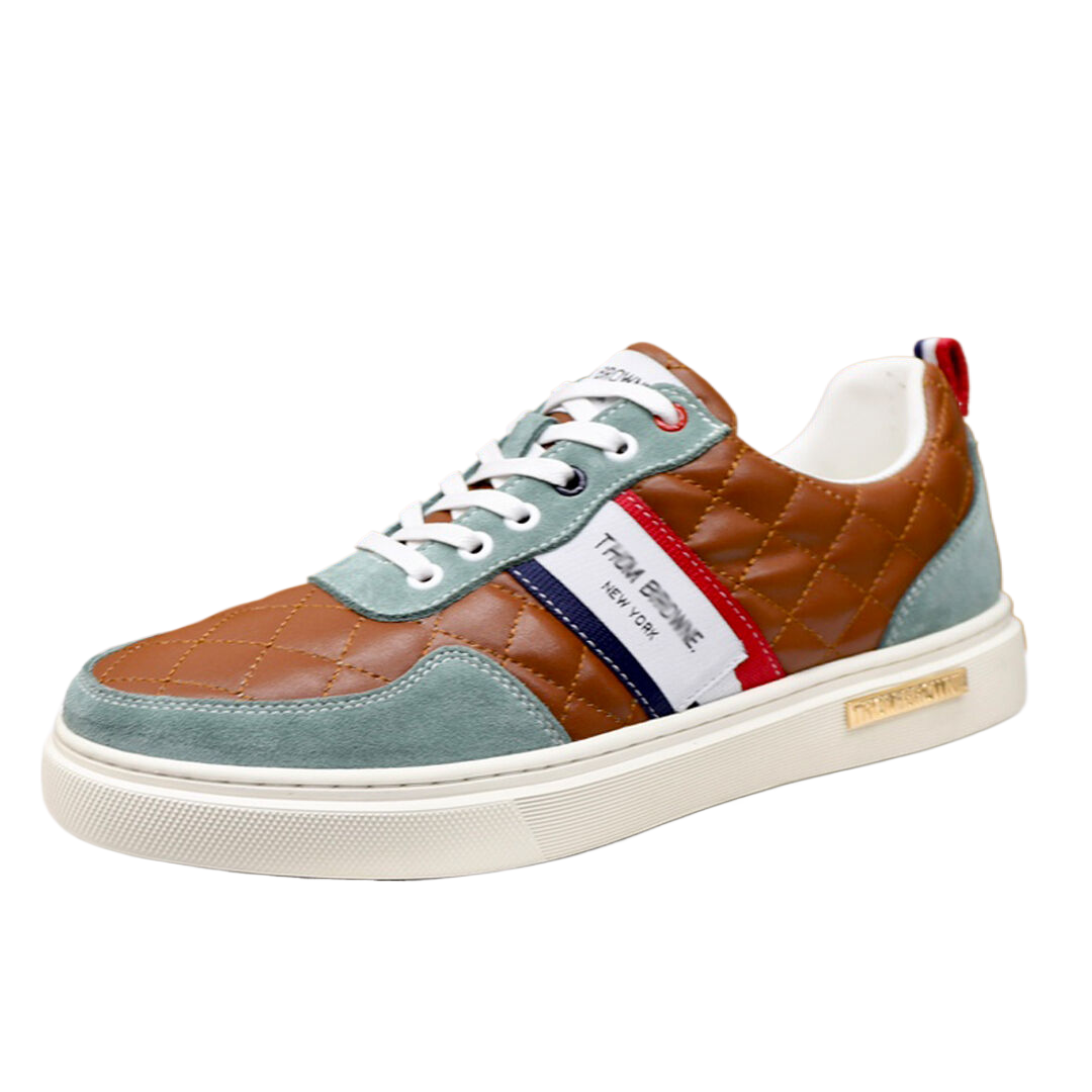 Exclusive MR.TOM 2025ss Man Sneakers — Green — Size 38 — Side View