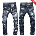 Exclusive dsquared2 New Man Graffiti Jeans — 28 — Front View