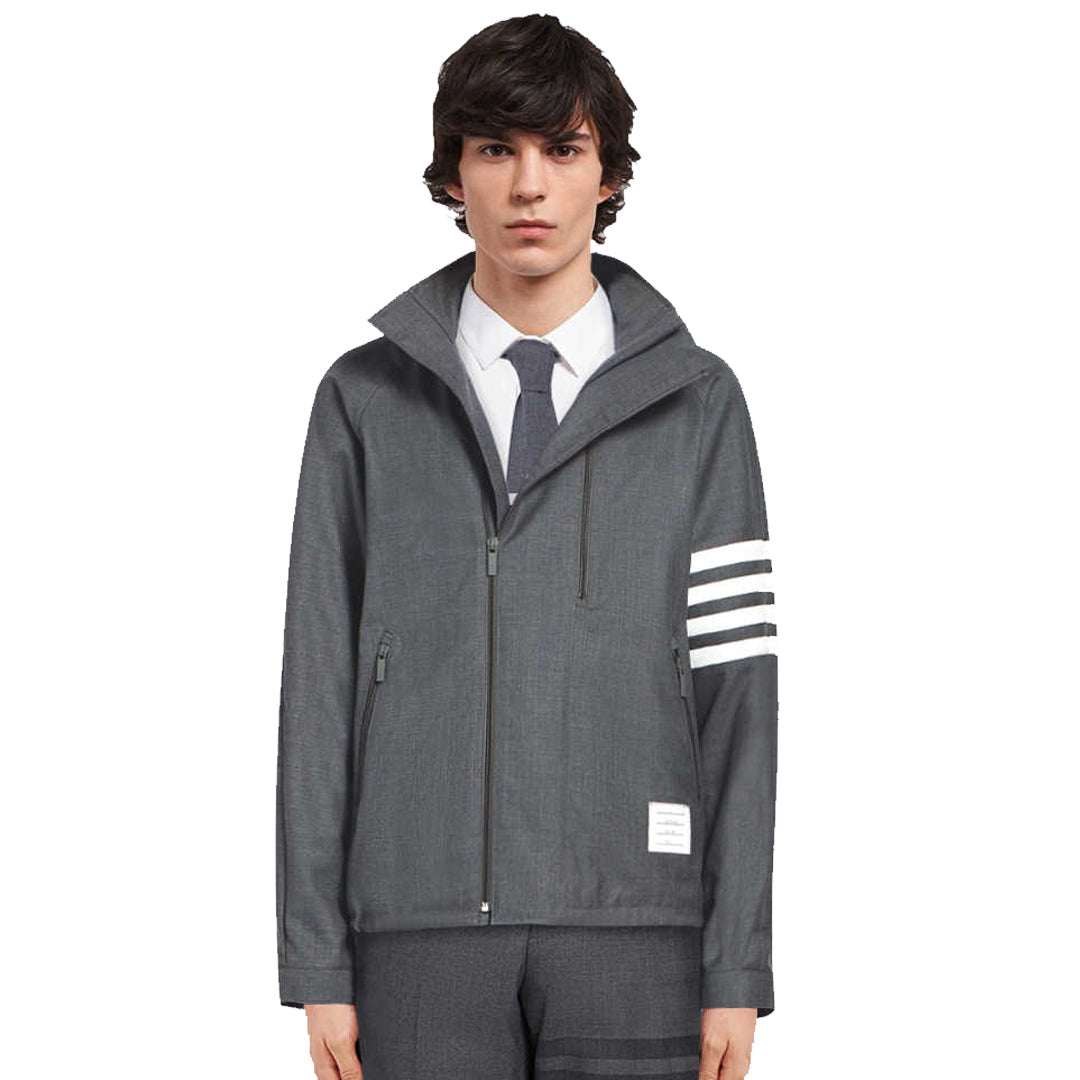Exclusive Thom Browne  4-Bar Men's trench coat — 1/M — Side View