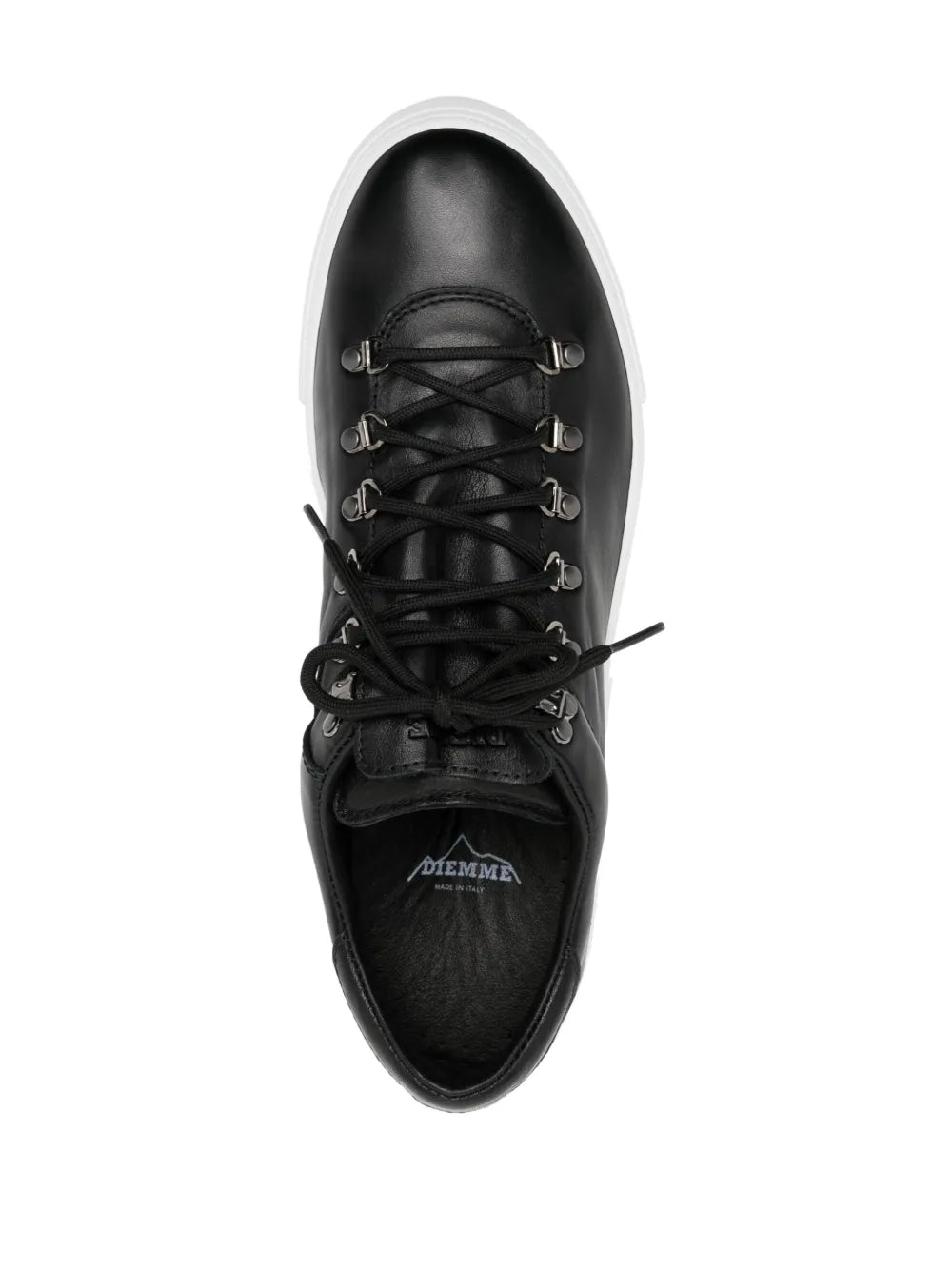 Exclusive Diemme Marostica Low-Top Sneakers — Black — Size US M 6 - US W 7.5 — Top View