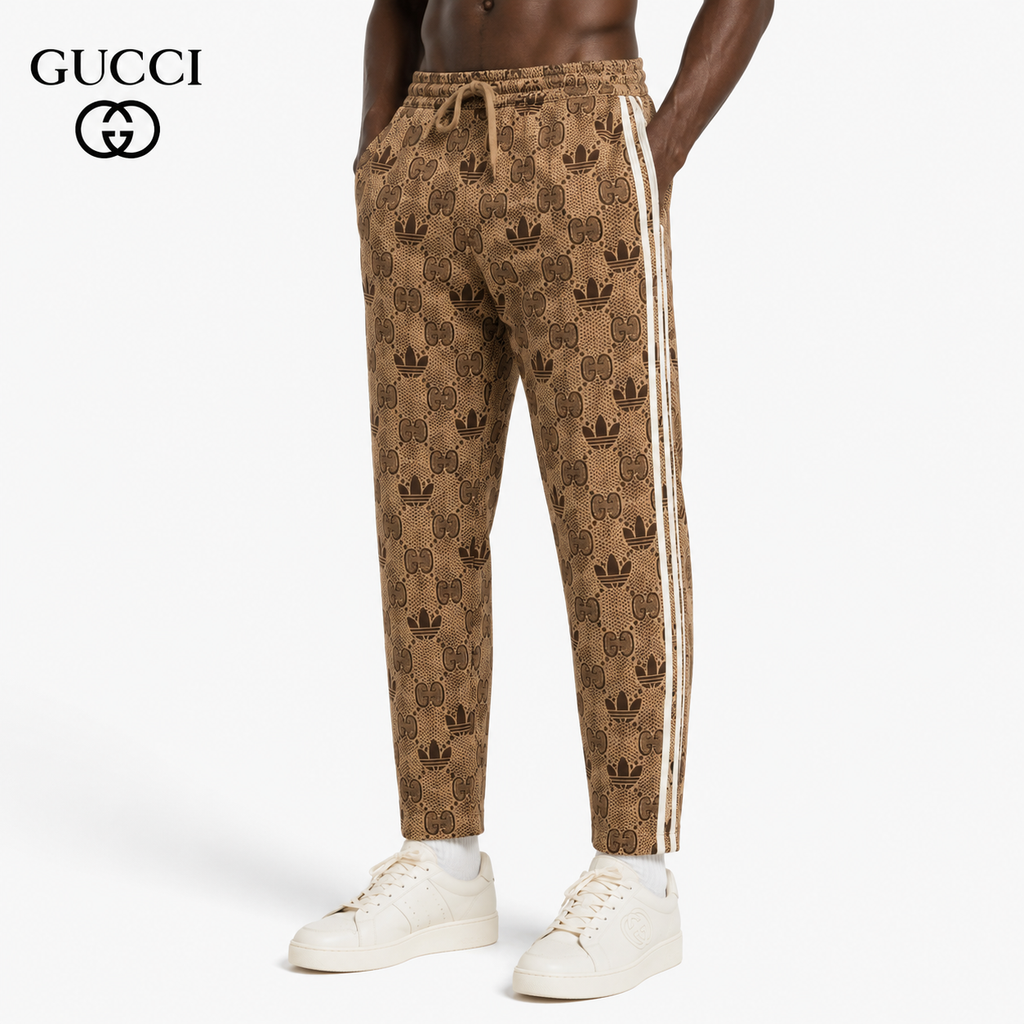 Exclusive Gucci  Trefoil Monogram Track Pants — S — Front View