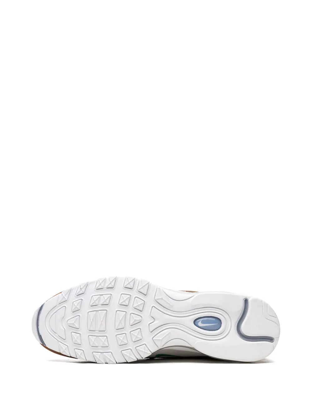 Exclusive Air Max 97 Se Moving Company Sneakers — Brown/White — Size US M 11.5 - US W 13 — Top View