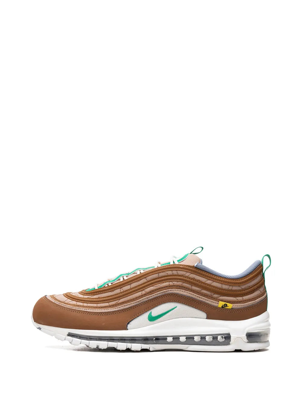 Exclusive Air Max 97 Se Moving Company Sneakers — Brown/White — Size US M 11.5 - US W 13 — Detail View