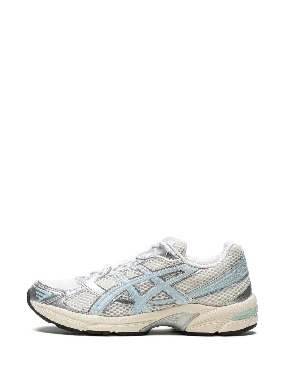 Exclusive Asics X Kith Gel-1130 Cream/Starlight Blue Sneakers — Cream White/Blue — Size US M 11.5 - US W 13 — Detail View