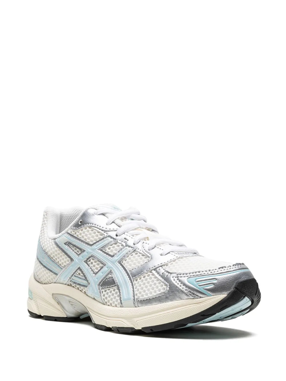 Exclusive Asics X Kith Gel-1130 Cream/Starlight Blue Sneakers — Cream White/Blue — Size US M 11.5 - US W 13 — Side View