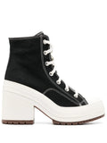 Exclusive Converse Chuck 70 De Luxe Sneakers — Black/White — Size US M 10 - US W 11.5 — Front View