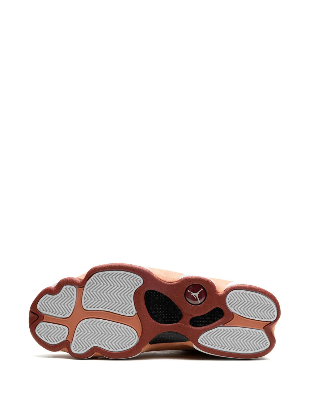 Exclusive Air Jordan 13 Dune Red Sneakers — Red/Orange/White — Size US M 11 - US W 12.5 — Top View