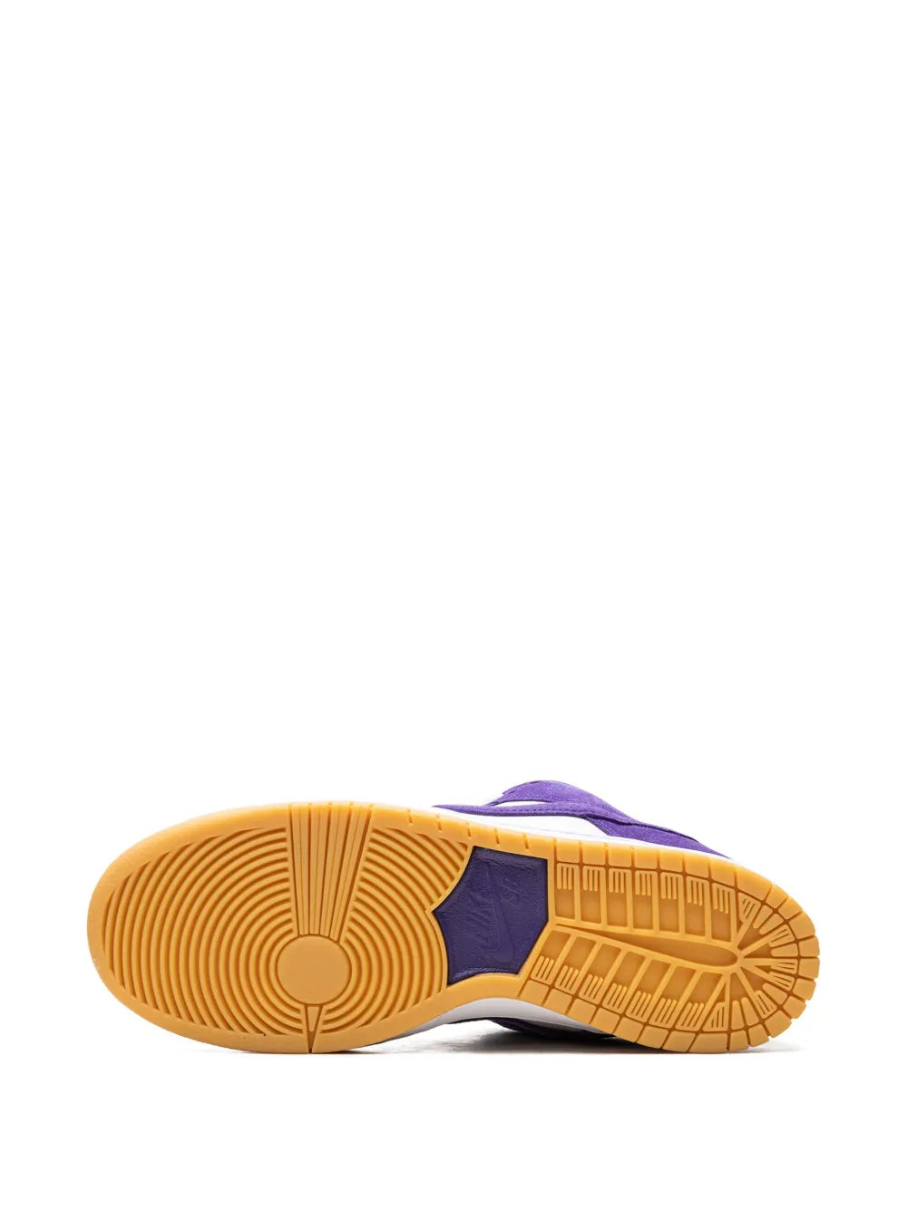 Exclusive Nike Sb Dunk Low Pro Iso Court Purple Sneakers — White/Purple — Size US M 9.5 - US W 11 — Detail View