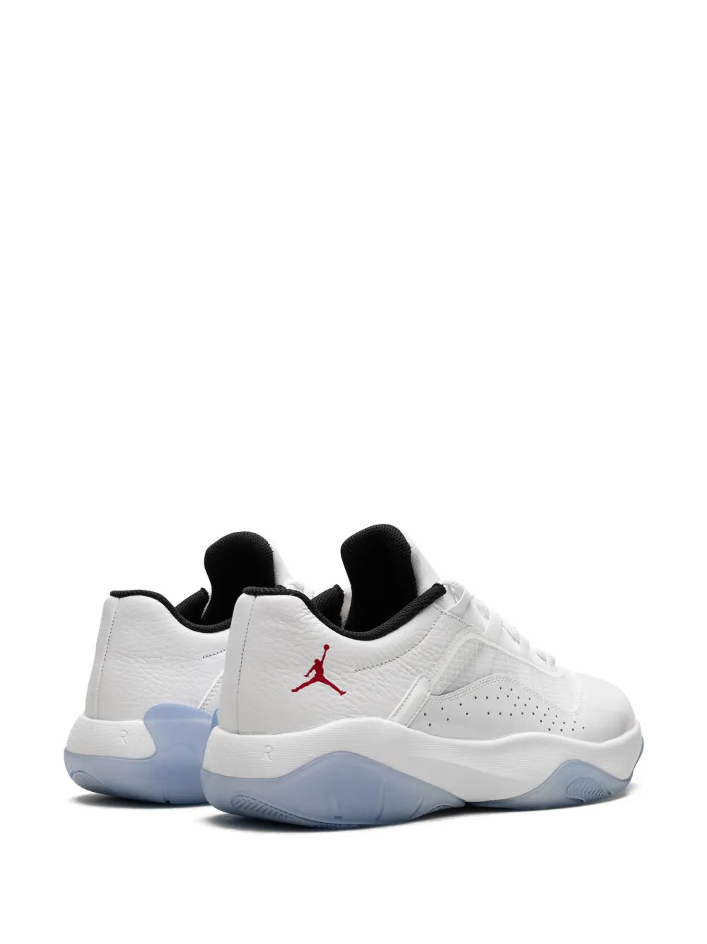 Exclusive Air Jordan 11 Cmft Low Varsity Red Sneakers — White — Size US M 6 - US W 7.5 — Back View