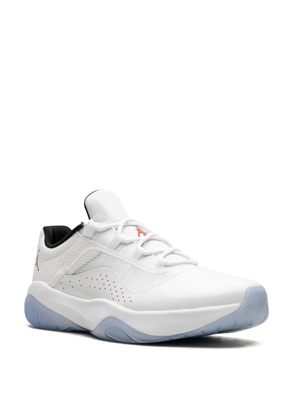 Exclusive Air Jordan 11 Cmft Low Varsity Red Sneakers — White — Size US M 6 - US W 7.5 — Side View