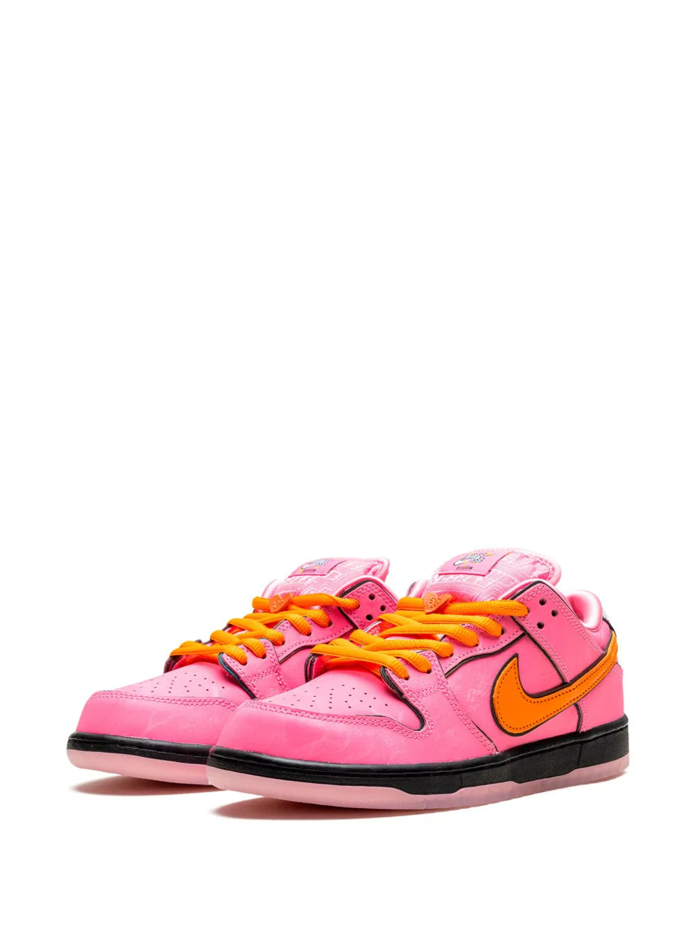 Exclusive Nike X Powerpuff Girls Sb Dunk Low Blossom Sneakers — Hot Pink — Size US M 11.5 - US W 13 — Detail View