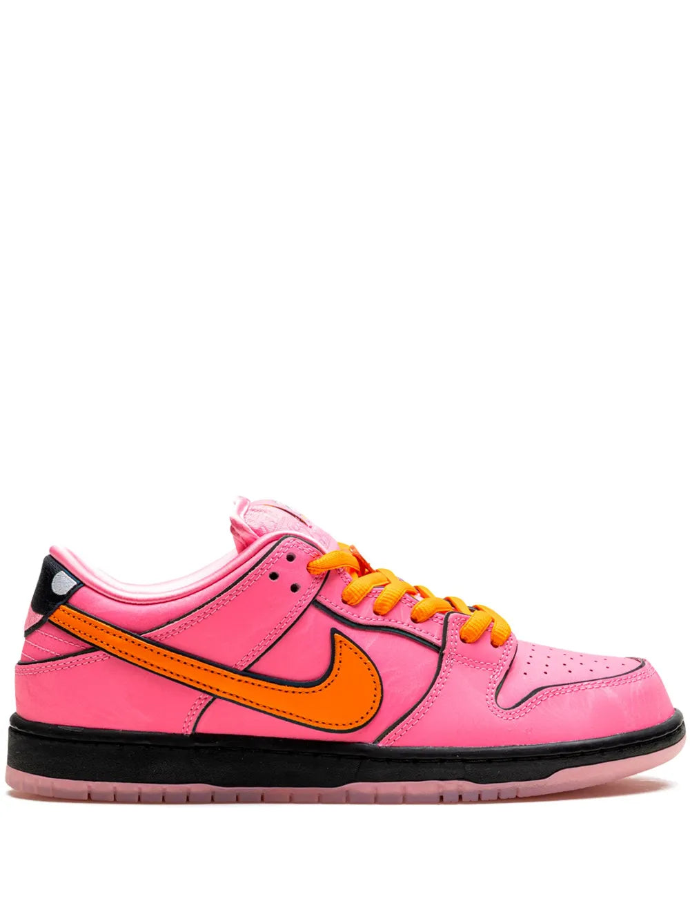 Exclusive Nike X Powerpuff Girls Sb Dunk Low Blossom Sneakers — Hot Pink — Size US M 11.5 - US W 13 — Front View