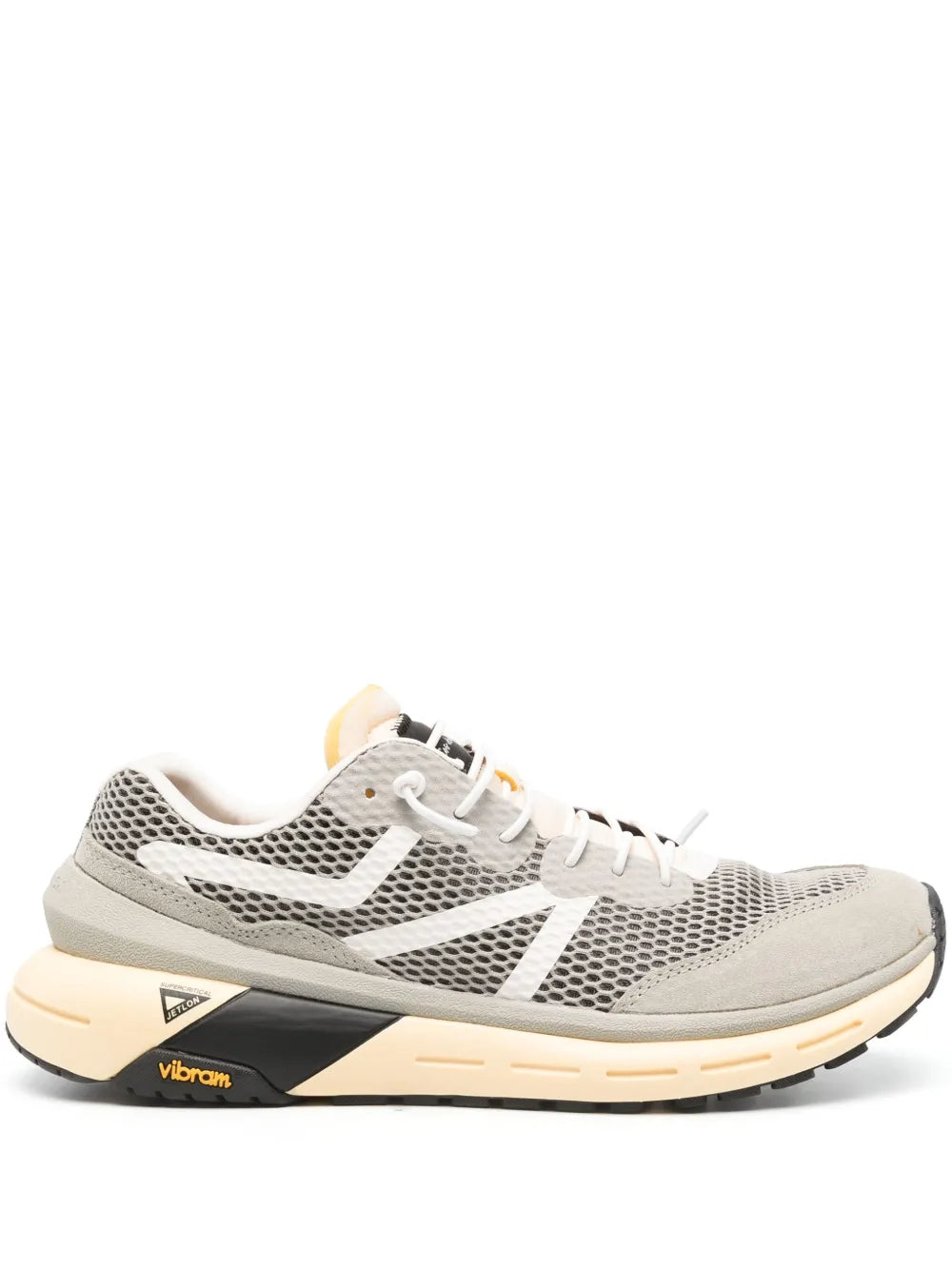Exclusive Brand Black Specter X 2.0 Panelled Sneakers — Grey — Size US M 10 - US W 11.5 — Front View