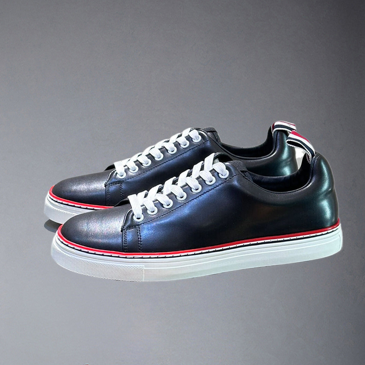 Exclusive MR.TOM Leather sneakers — White — Size 39 — Front View