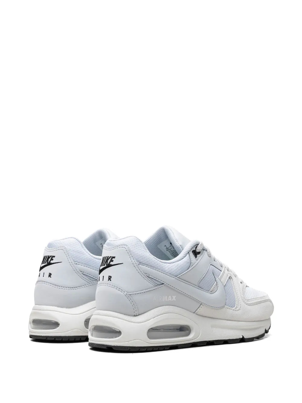 Exclusive Air Max Command Summit White Sneakers — White/Light Blue — Size US M 8.5 - US W 10 — Back View