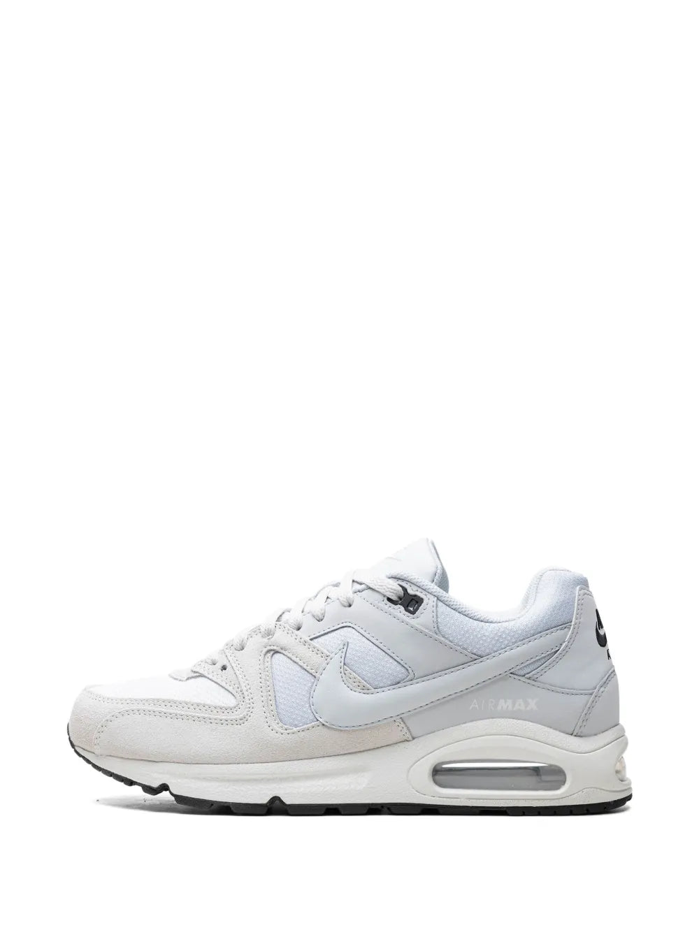 Exclusive Air Max Command Summit White Sneakers — White/Light Blue — Size US M 8.5 - US W 10 — Detail View