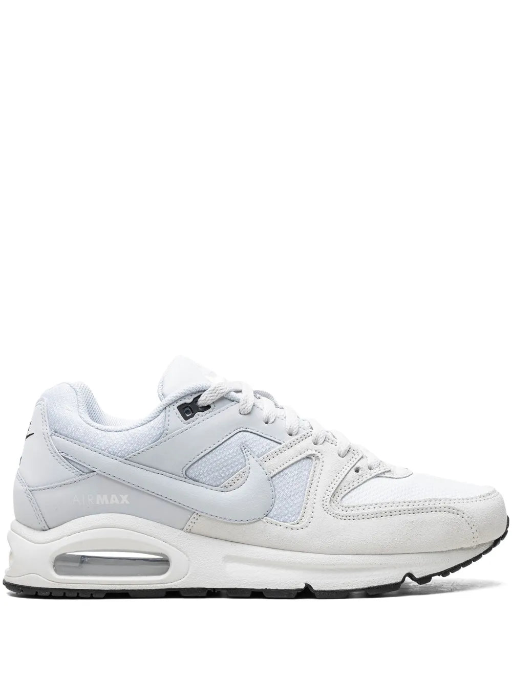 Exclusive Air Max Command Summit White Sneakers — White/Light Blue — Size US M 8.5 - US W 10 — Front View