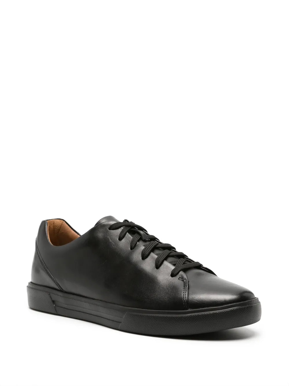 Exclusive Clarks Un Costa Lace Leather Sneakers — Black — Size US M 7 - US W 8.5 — Side View