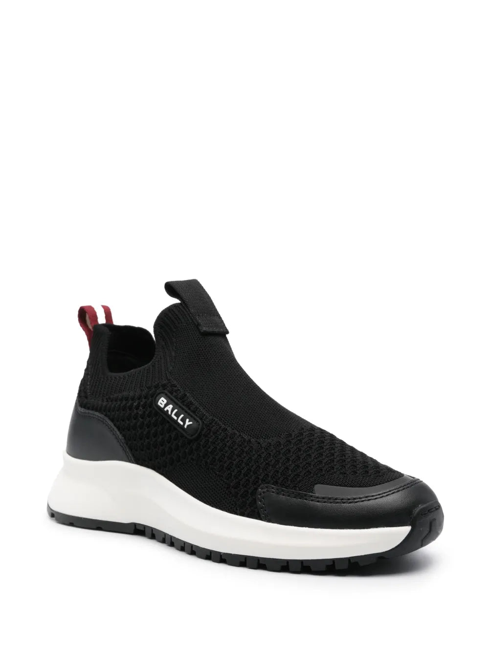 Exclusive Bally Knitted-Upper Slip-On Sneakers — Black — Size US M 7.5 - US W 9 — Side View