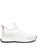 Exclusive Bally Outline Logo-Patch Sneakers — Off-White — Size US M 6.5 - US W 8 — Front View