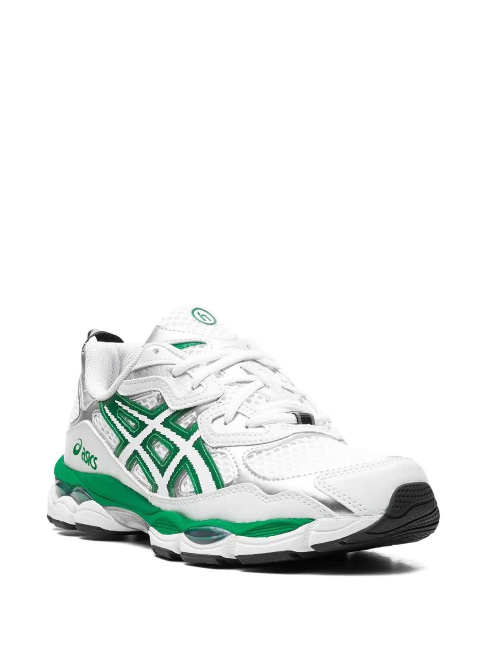 Exclusive Asics X Hidden Ny. Gel-Nyc Green Sneakers — White/Ivy Green — Size US M 11.5 - US W 13 — Side View