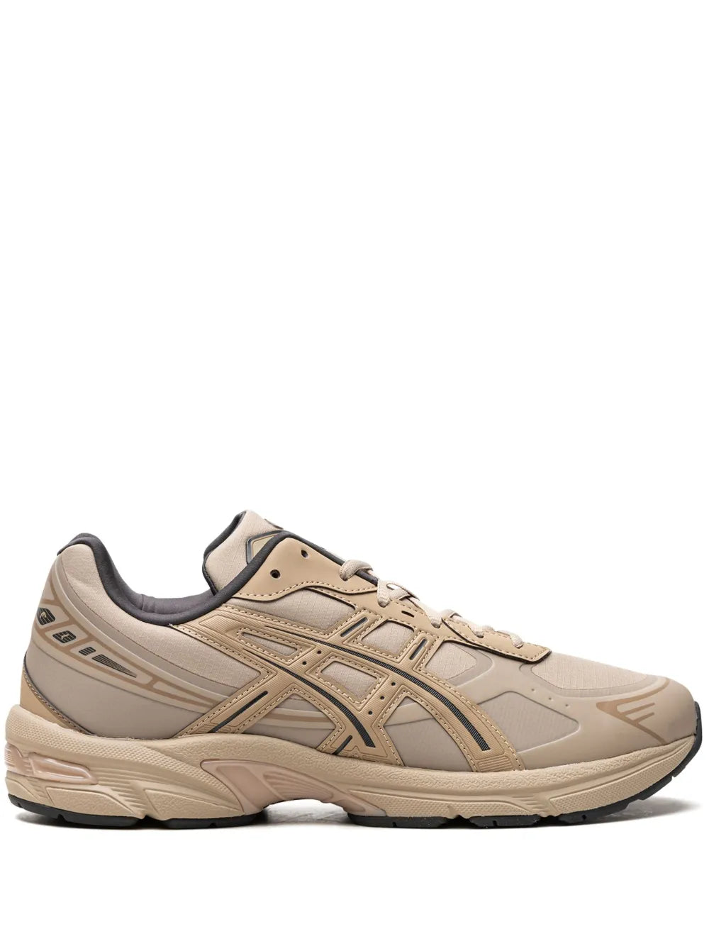 Exclusive Asics Gel-1130 Ns Wood Crepe Sneakers — Beige/Grey — Size US M 7 - US W 8.5 — Front View