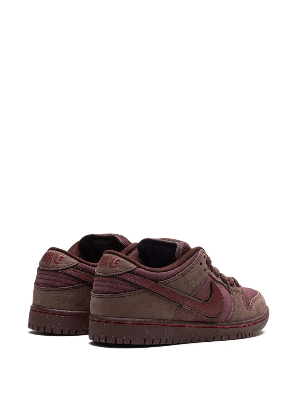 Exclusive Nike Sb Dunk Low City Of Love Sneakers — Red — Size US M 7.5 - US W 9 — Back View