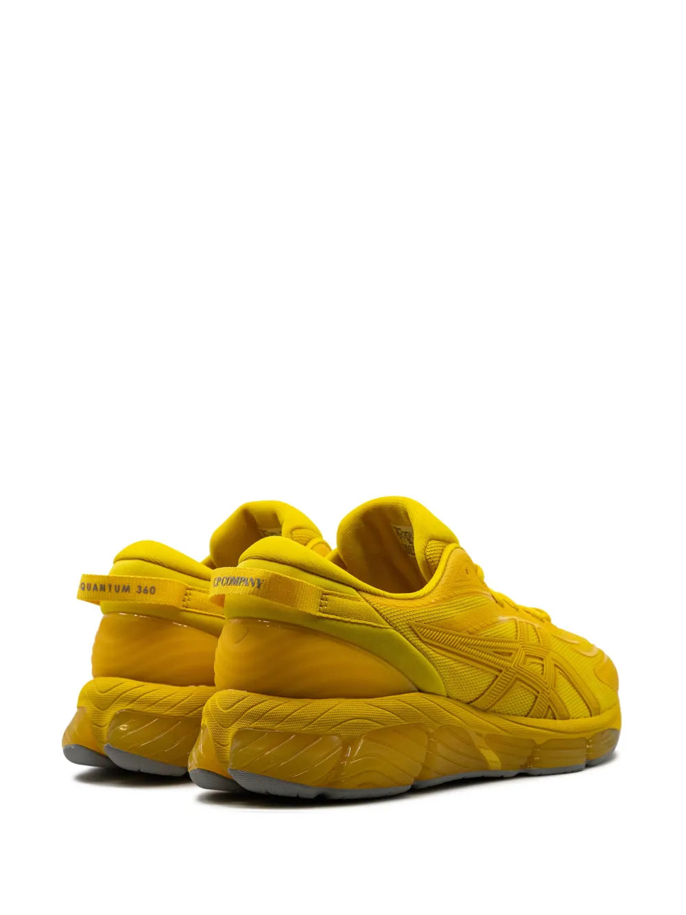 Exclusive Asics X C.P. Company Gel-Quantum 360 Yellow Sneakers — Yellow — Size US M 11.5 - US W 13 — Back View