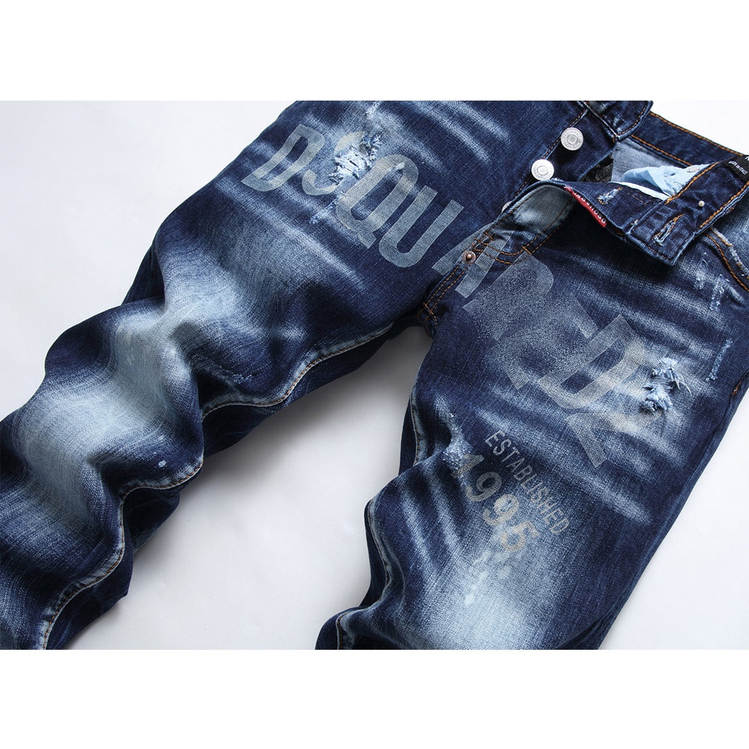 Exclusive dsquared2 26SS printing Jeans — 28 — Top View