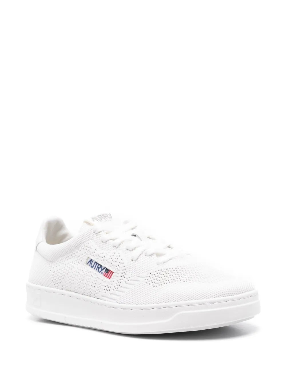 Exclusive Autry Easeknit Medalist Sneakers — White — Size US M 7.5 - US W 9 — Side View