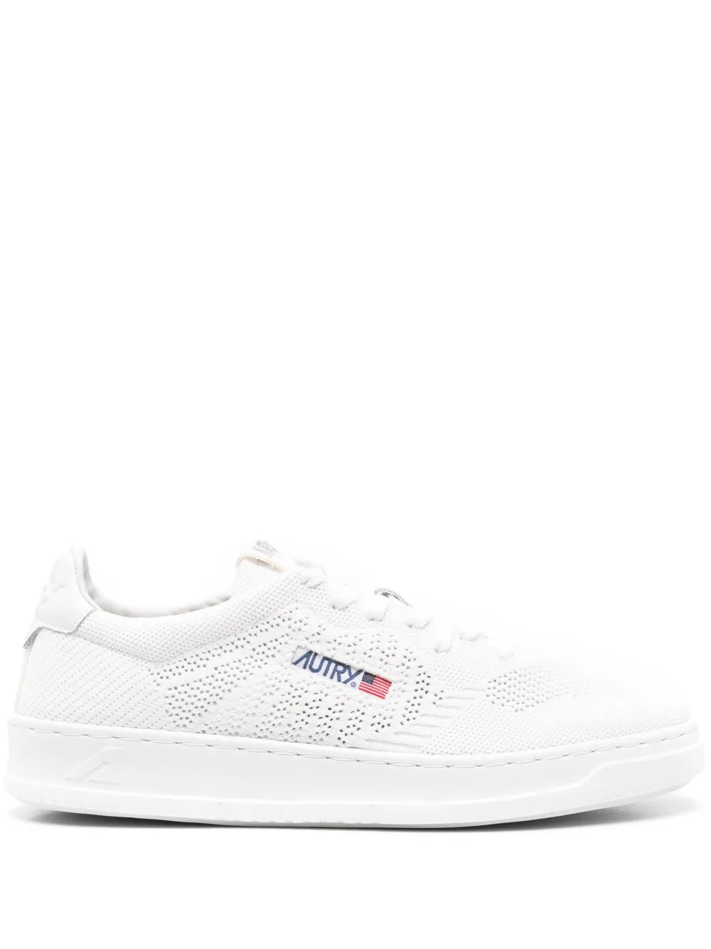 Exclusive Autry Easeknit Medalist Sneakers — White — Size US M 7.5 - US W 9 — Front View