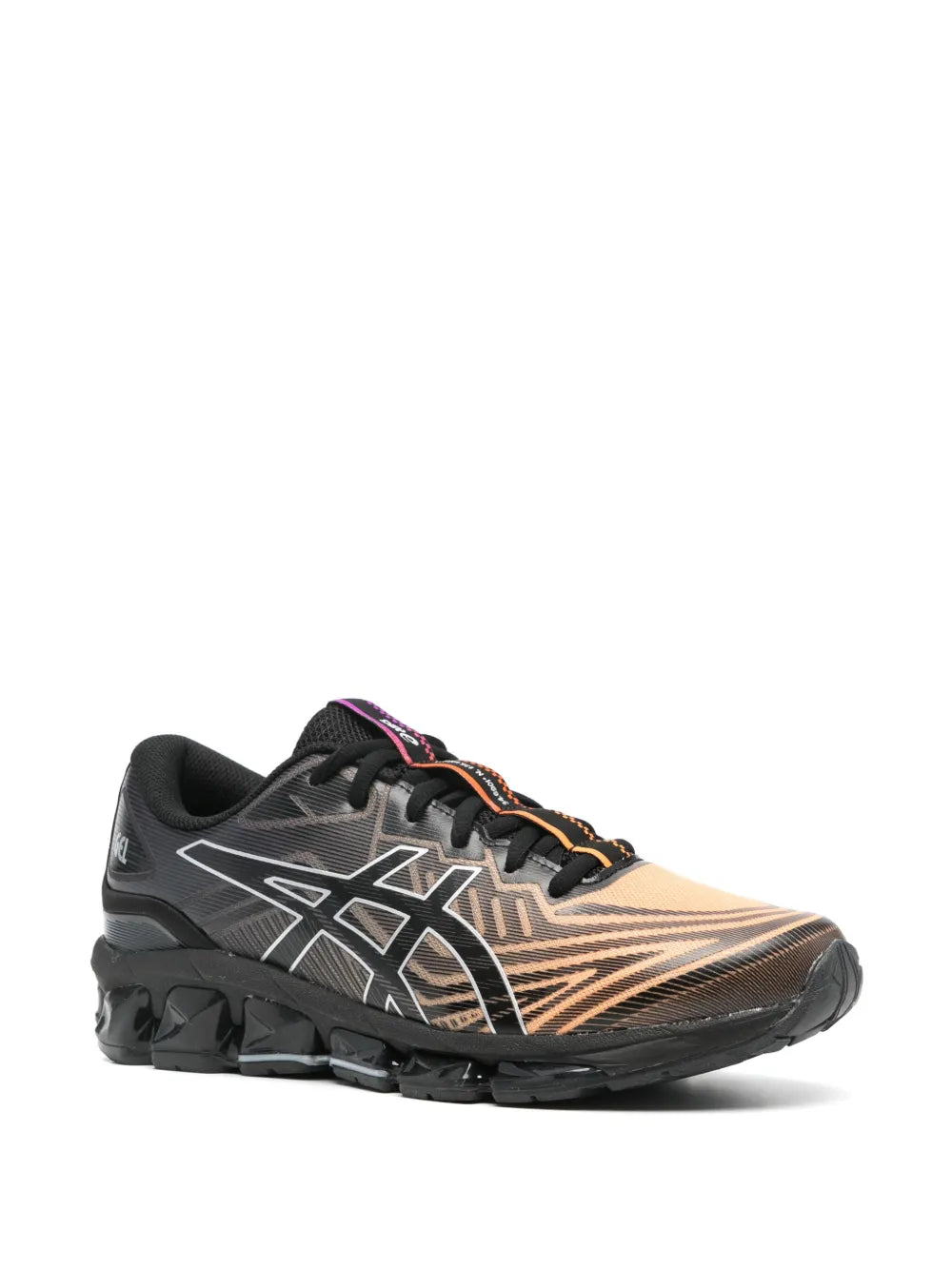 Exclusive Asics Gel-Quantum 360 Vii Sneakers — Black/Orange/Multicolour — Size US M 6.5 - US W 8 — Side View